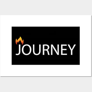 Journey text design Posters and Art